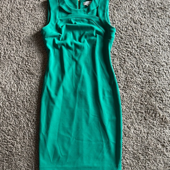 Calvin Klein Women's Ruffled Tiered Maxi Dress Green Size 12